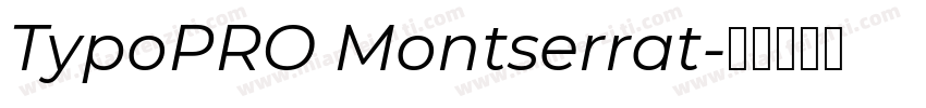 TypoPRO Montserrat字体转换